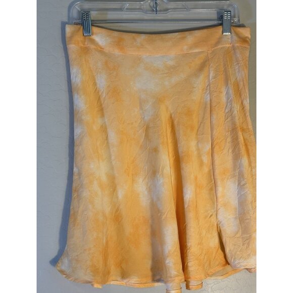 Free People Martine Flirt Tie Dye Skirt Peach Side Zip Light 12 - Picture 2 of 7